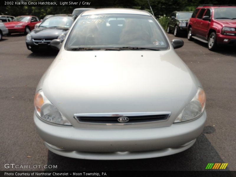 Light Silver / Gray 2002 Kia Rio Cinco Hatchback