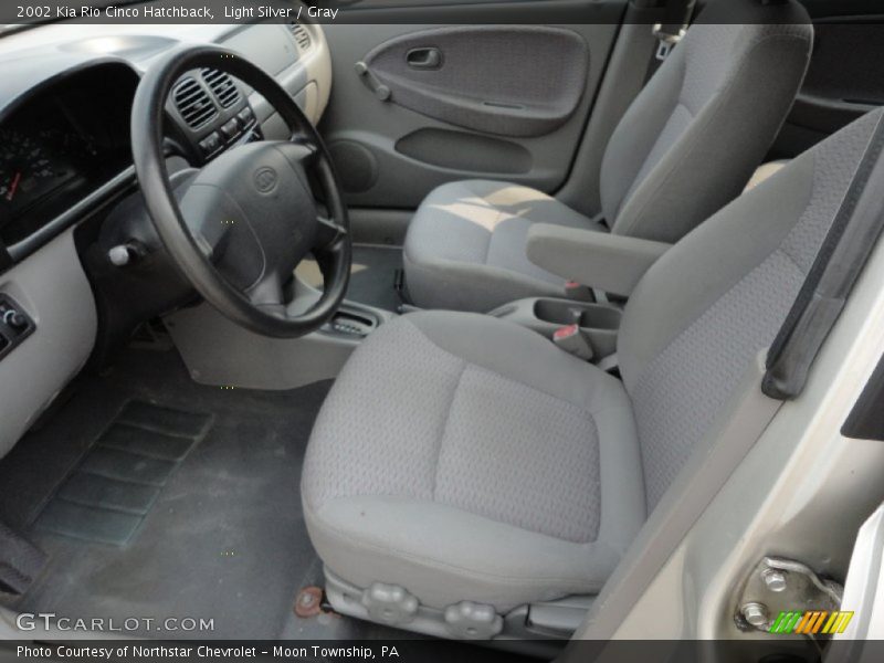 Light Silver / Gray 2002 Kia Rio Cinco Hatchback