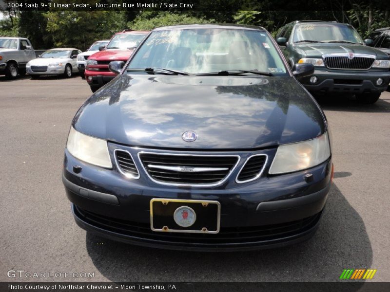Nocturne Blue Metallic / Slate Gray 2004 Saab 9-3 Linear Sedan