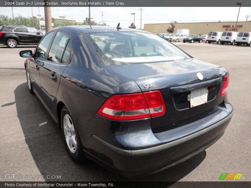 Nocturne Blue Metallic / Slate Gray 2004 Saab 9-3 Linear Sedan