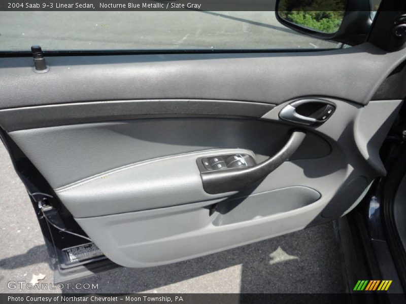 Nocturne Blue Metallic / Slate Gray 2004 Saab 9-3 Linear Sedan