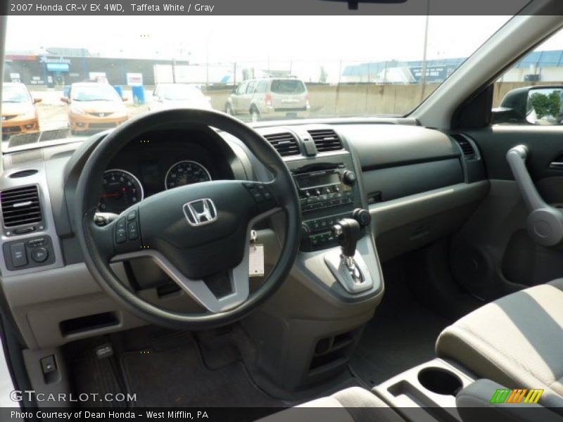Taffeta White / Gray 2007 Honda CR-V EX 4WD