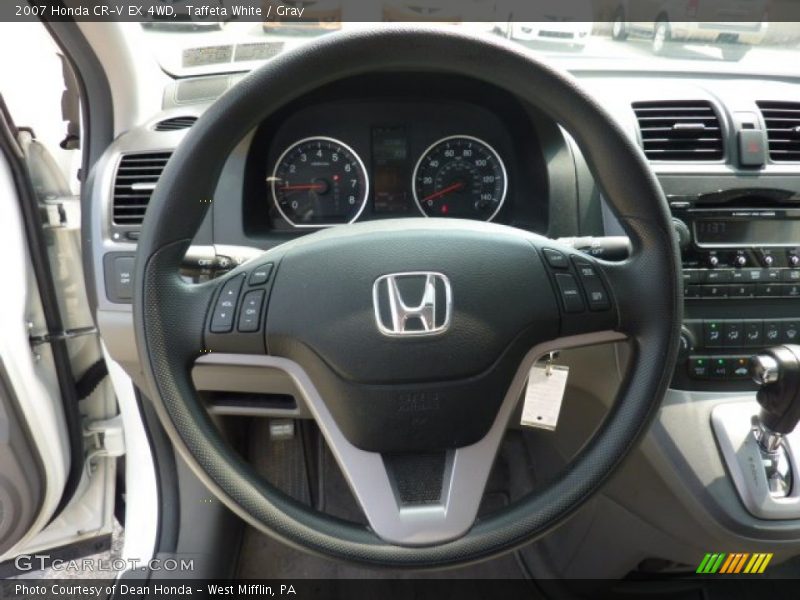 Taffeta White / Gray 2007 Honda CR-V EX 4WD