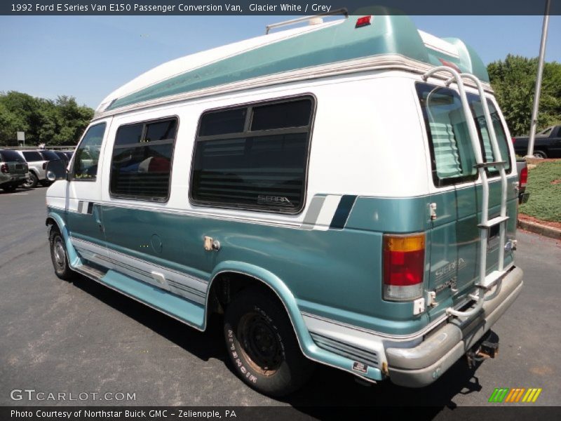 Glacier White / Grey 1992 Ford E Series Van E150 Passenger Conversion Van