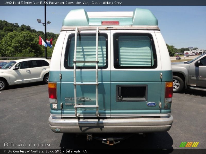 Glacier White / Grey 1992 Ford E Series Van E150 Passenger Conversion Van