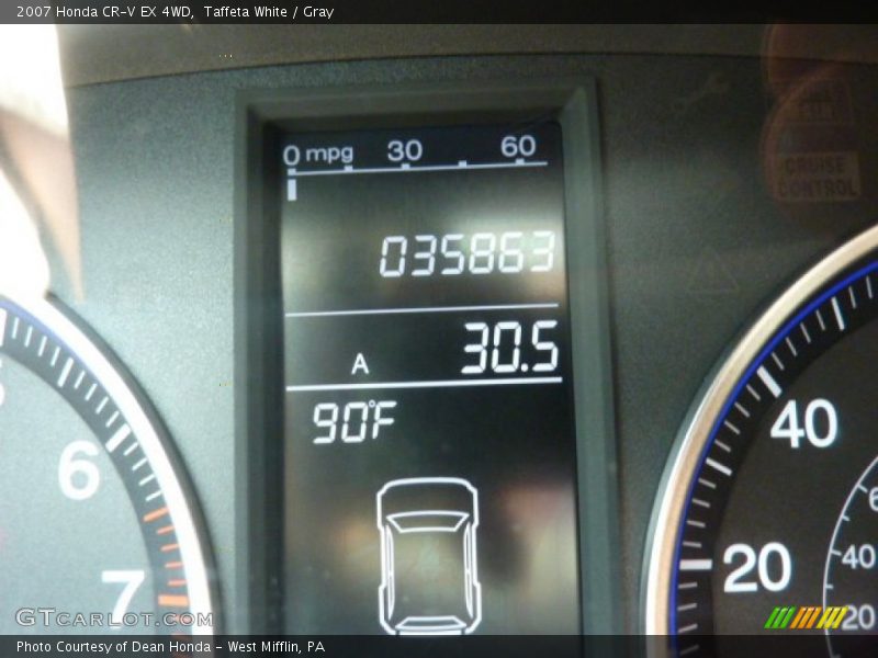 Taffeta White / Gray 2007 Honda CR-V EX 4WD