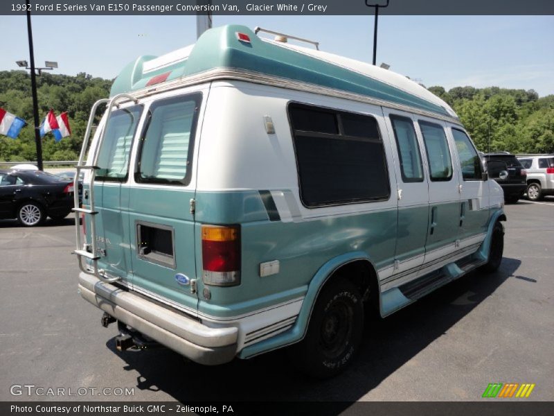 Glacier White / Grey 1992 Ford E Series Van E150 Passenger Conversion Van