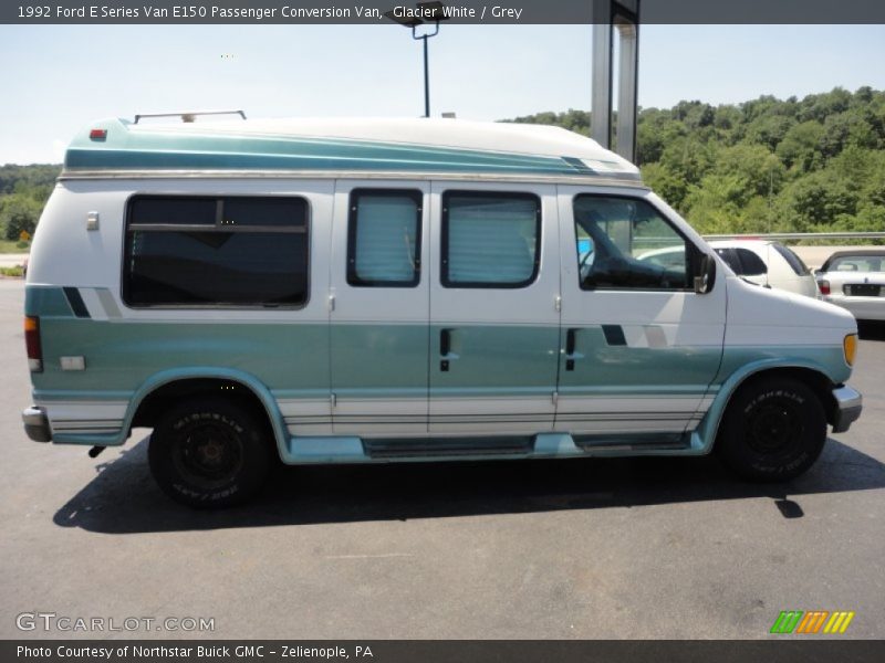 Glacier White / Grey 1992 Ford E Series Van E150 Passenger Conversion Van