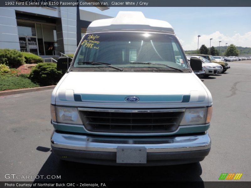 Glacier White / Grey 1992 Ford E Series Van E150 Passenger Conversion Van