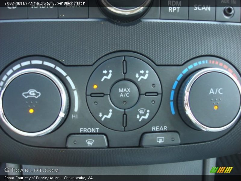 Super Black / Frost 2007 Nissan Altima 2.5 S