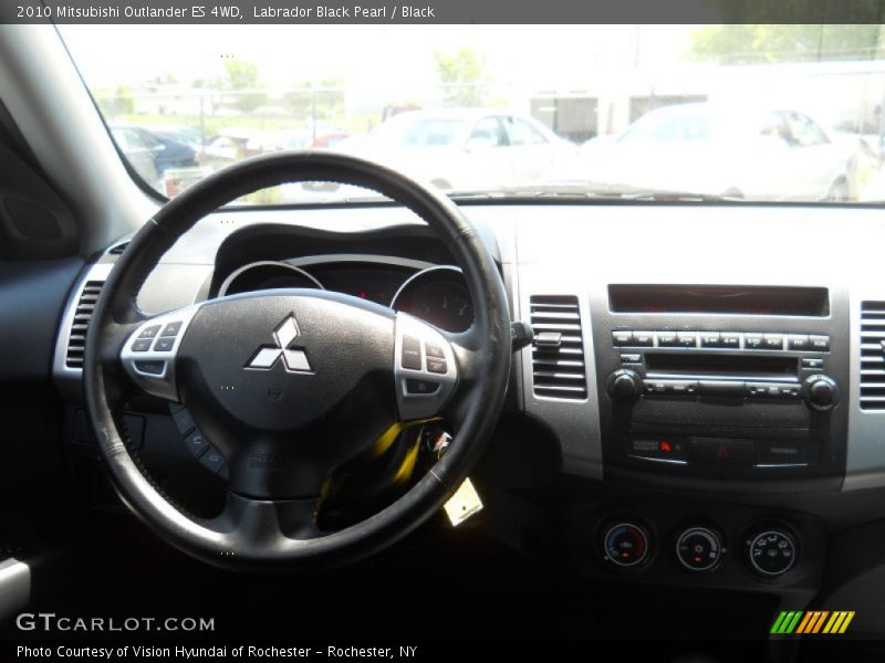 Labrador Black Pearl / Black 2010 Mitsubishi Outlander ES 4WD