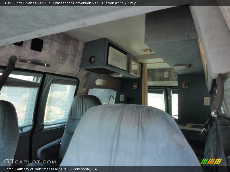 Glacier White / Grey 1992 Ford E Series Van E150 Passenger Conversion Van