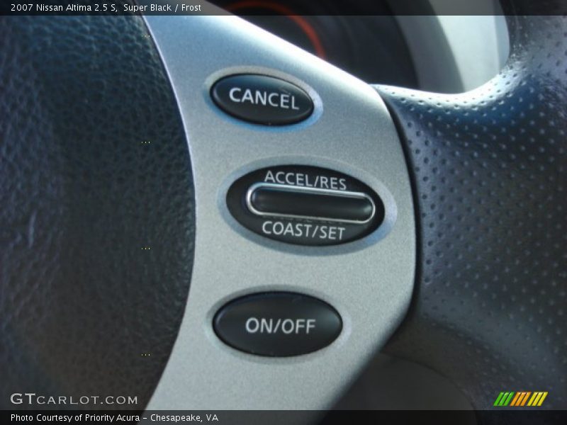 Super Black / Frost 2007 Nissan Altima 2.5 S