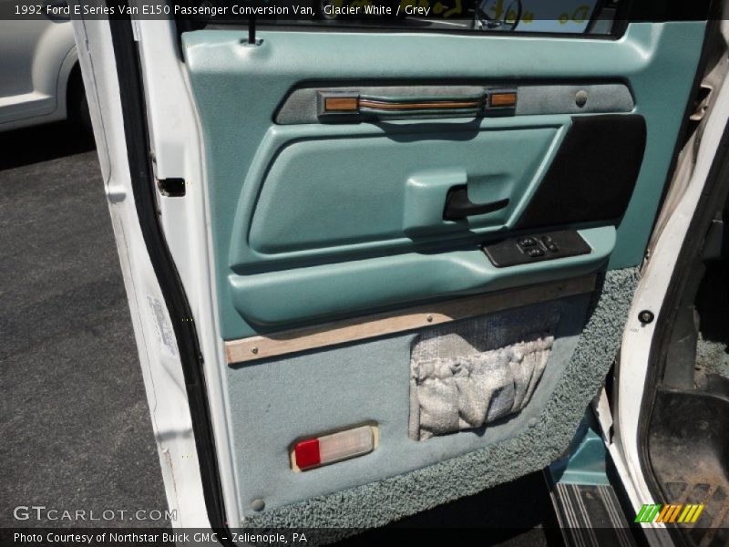 Glacier White / Grey 1992 Ford E Series Van E150 Passenger Conversion Van