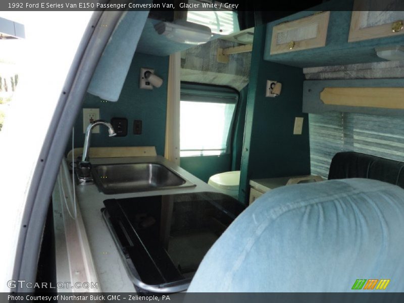 Glacier White / Grey 1992 Ford E Series Van E150 Passenger Conversion Van