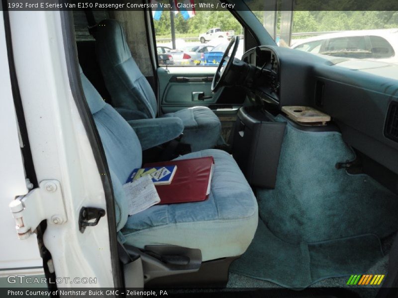 Glacier White / Grey 1992 Ford E Series Van E150 Passenger Conversion Van