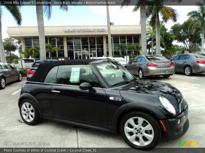 Astro Black Metallic / Black/Panther Black 2006 Mini Cooper S Convertible