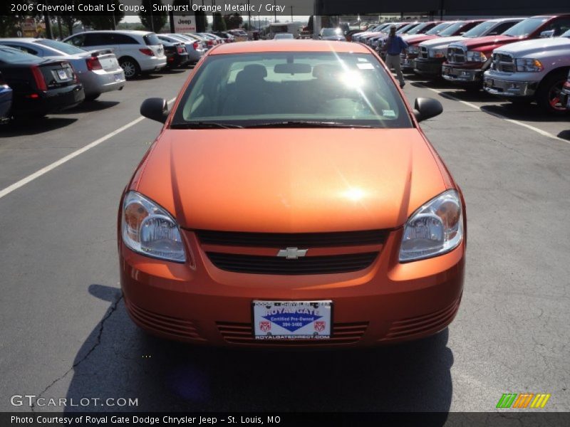 Sunburst Orange Metallic / Gray 2006 Chevrolet Cobalt LS Coupe