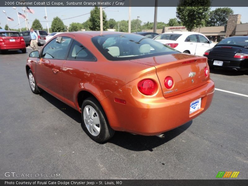 Sunburst Orange Metallic / Gray 2006 Chevrolet Cobalt LS Coupe
