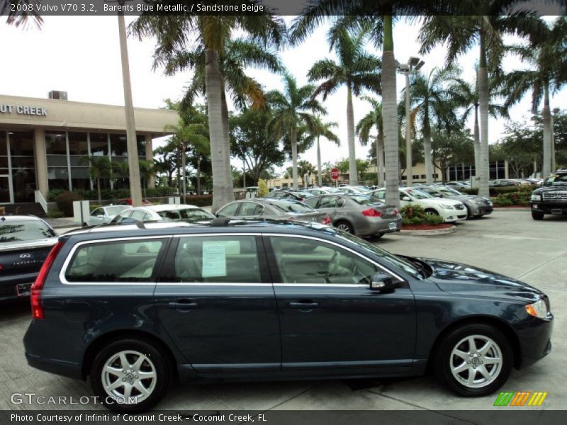 Barents Blue Metallic / Sandstone Beige 2008 Volvo V70 3.2