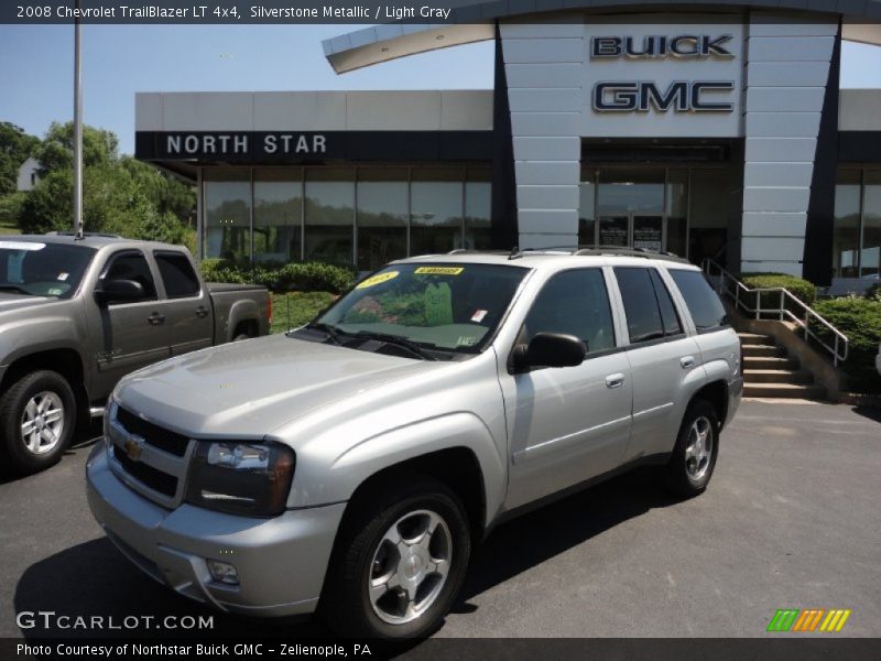Silverstone Metallic / Light Gray 2008 Chevrolet TrailBlazer LT 4x4
