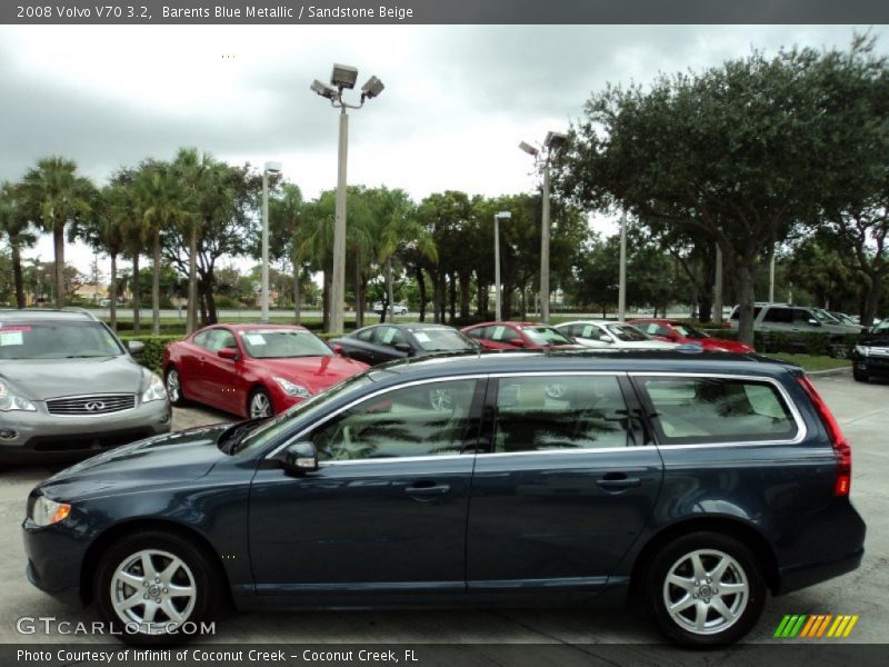 Barents Blue Metallic / Sandstone Beige 2008 Volvo V70 3.2