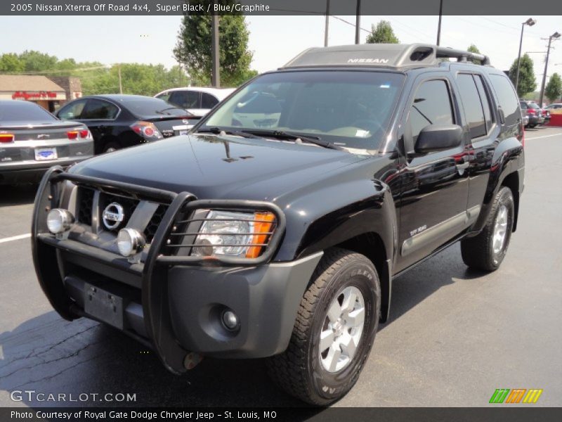 Super Black / Blue/Graphite 2005 Nissan Xterra Off Road 4x4
