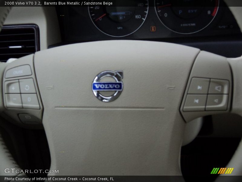 Barents Blue Metallic / Sandstone Beige 2008 Volvo V70 3.2