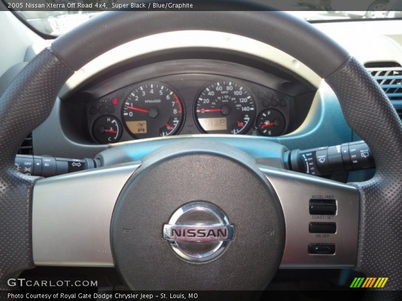 Super Black / Blue/Graphite 2005 Nissan Xterra Off Road 4x4
