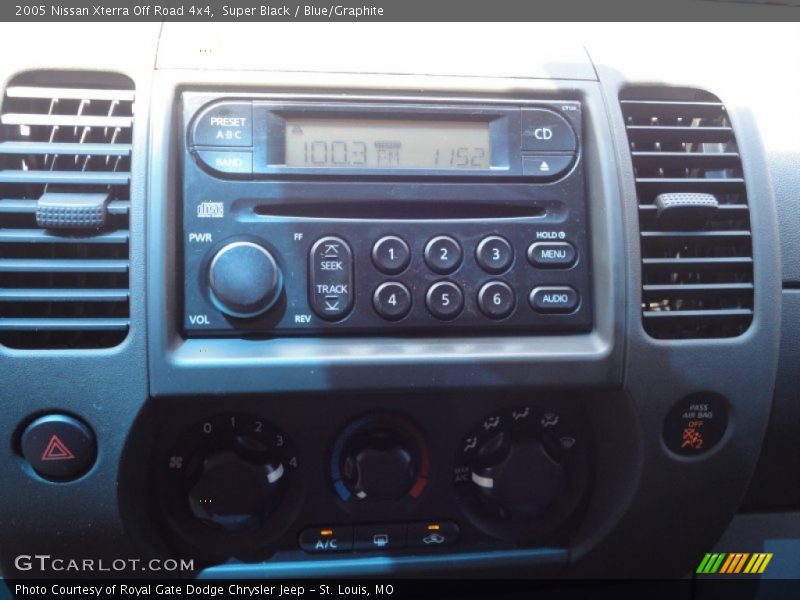 Super Black / Blue/Graphite 2005 Nissan Xterra Off Road 4x4