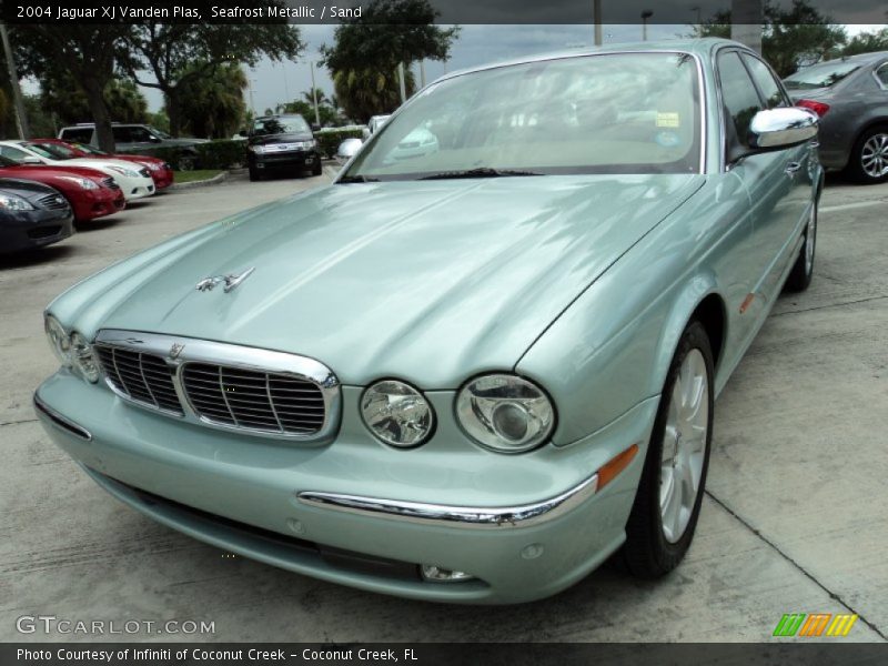 Seafrost Metallic / Sand 2004 Jaguar XJ Vanden Plas