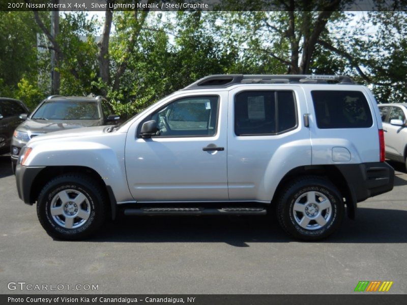 Silver Lightning Metallic / Steel/Graphite 2007 Nissan Xterra X 4x4