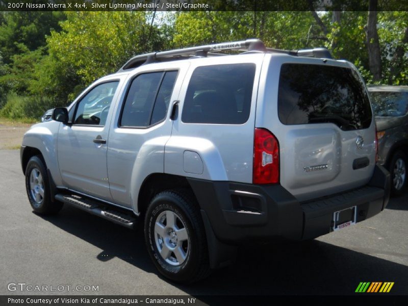 Silver Lightning Metallic / Steel/Graphite 2007 Nissan Xterra X 4x4
