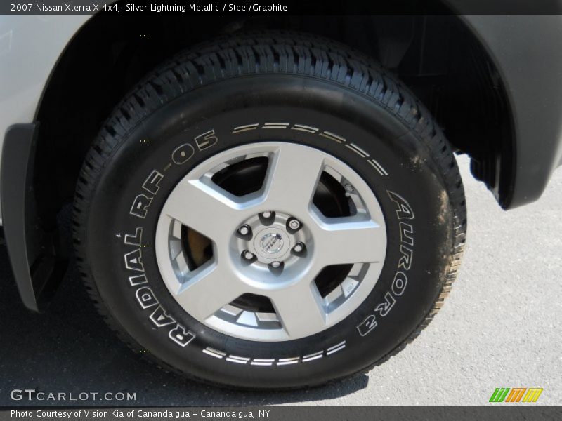Silver Lightning Metallic / Steel/Graphite 2007 Nissan Xterra X 4x4