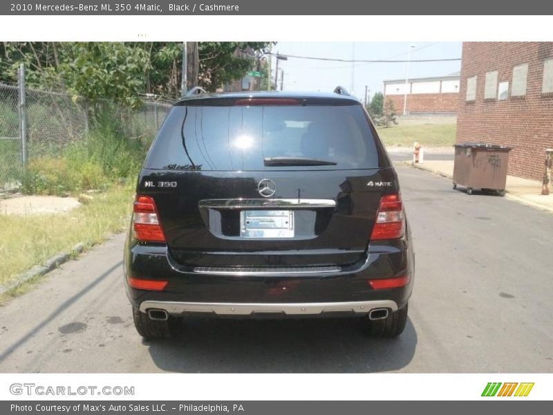 Black / Cashmere 2010 Mercedes-Benz ML 350 4Matic