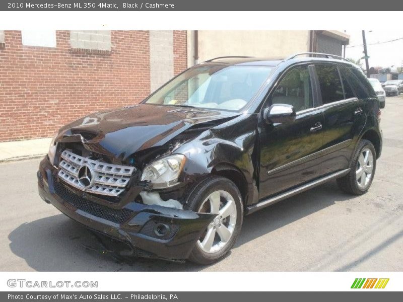 Black / Cashmere 2010 Mercedes-Benz ML 350 4Matic