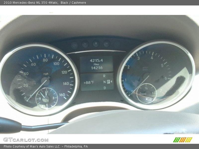 Black / Cashmere 2010 Mercedes-Benz ML 350 4Matic