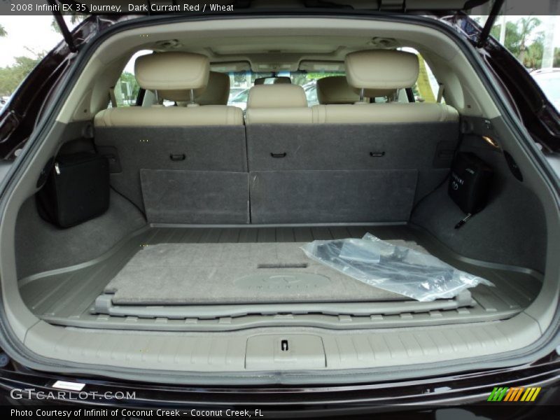 Dark Currant Red / Wheat 2008 Infiniti EX 35 Journey