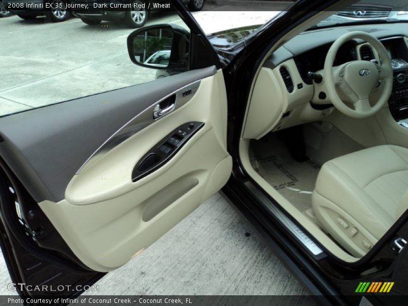 Dark Currant Red / Wheat 2008 Infiniti EX 35 Journey