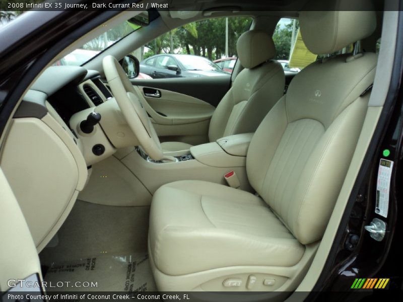 Dark Currant Red / Wheat 2008 Infiniti EX 35 Journey