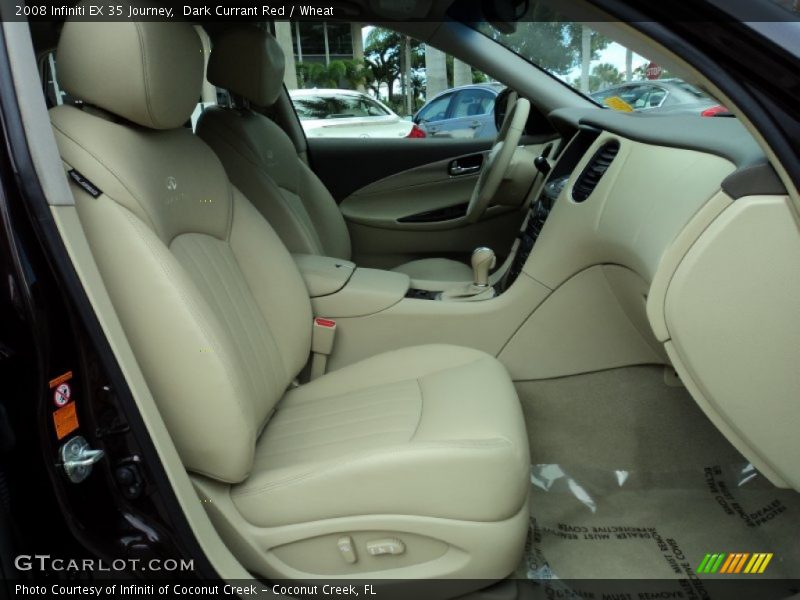 Dark Currant Red / Wheat 2008 Infiniti EX 35 Journey