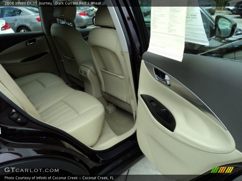 Dark Currant Red / Wheat 2008 Infiniti EX 35 Journey