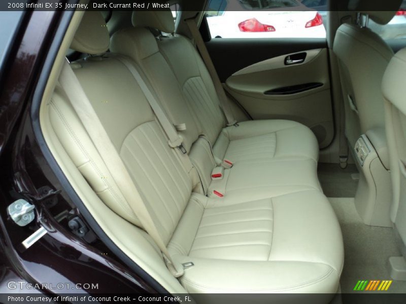 Dark Currant Red / Wheat 2008 Infiniti EX 35 Journey