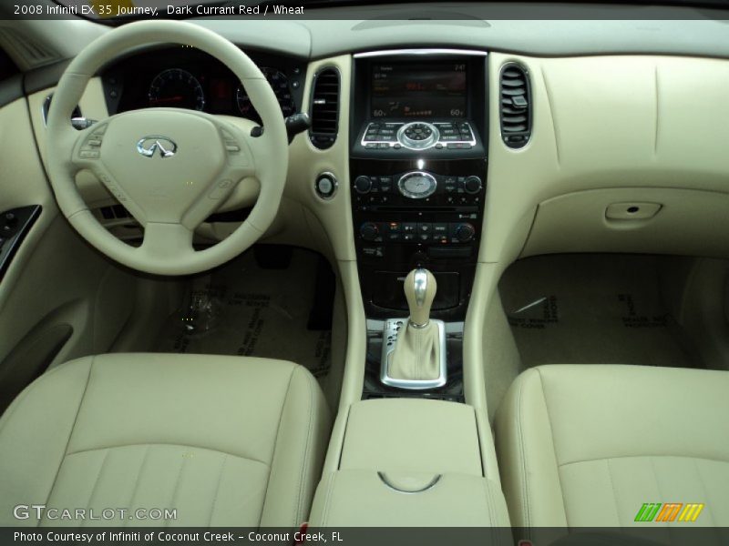 Dark Currant Red / Wheat 2008 Infiniti EX 35 Journey