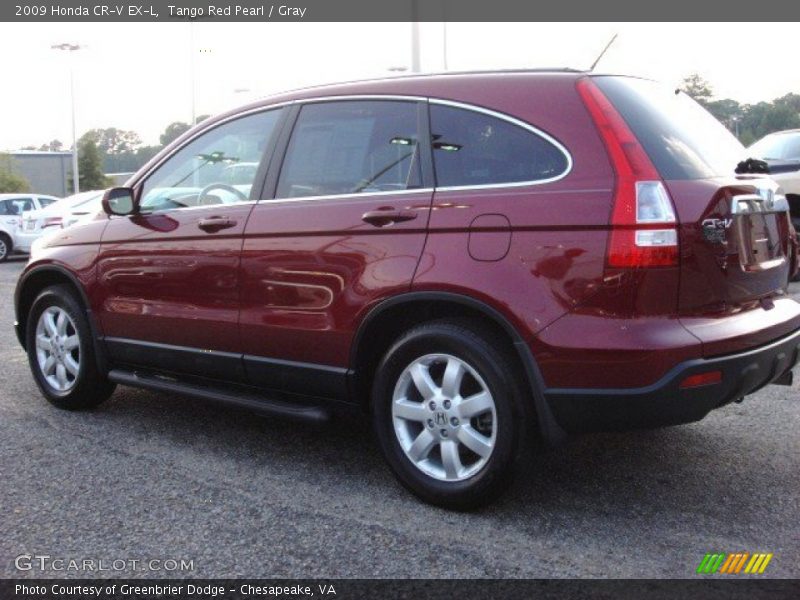 Tango Red Pearl / Gray 2009 Honda CR-V EX-L