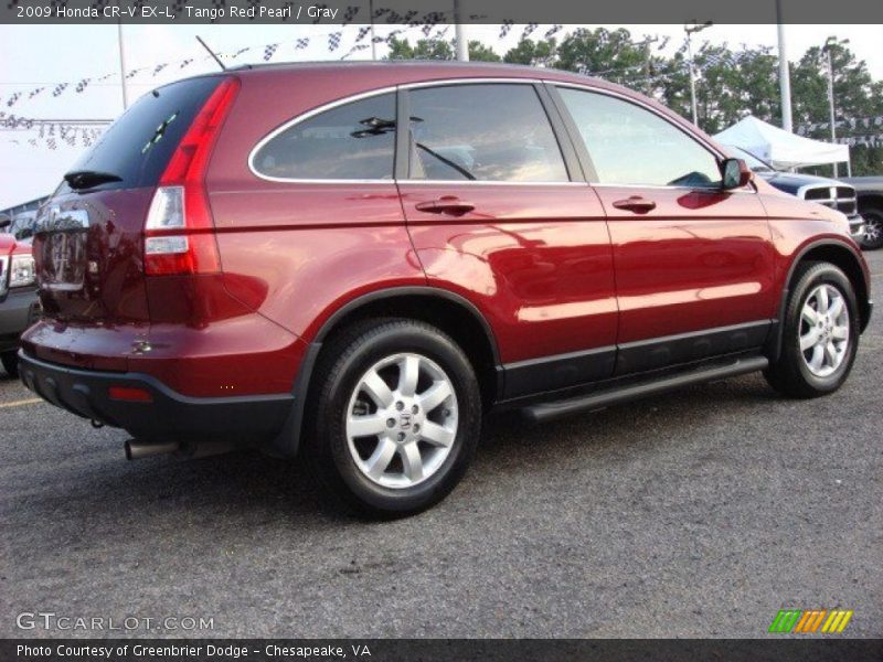 Tango Red Pearl / Gray 2009 Honda CR-V EX-L