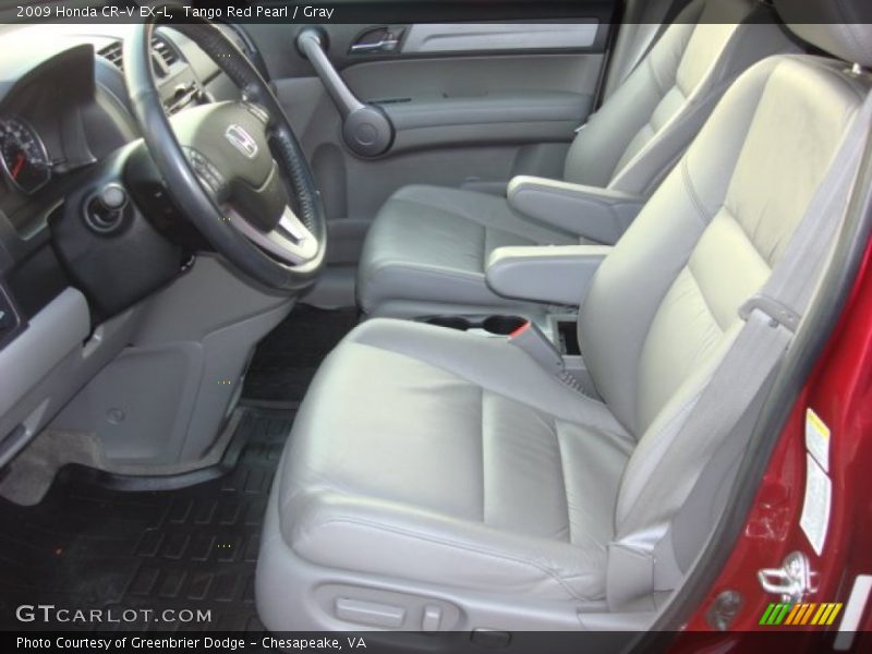 Tango Red Pearl / Gray 2009 Honda CR-V EX-L