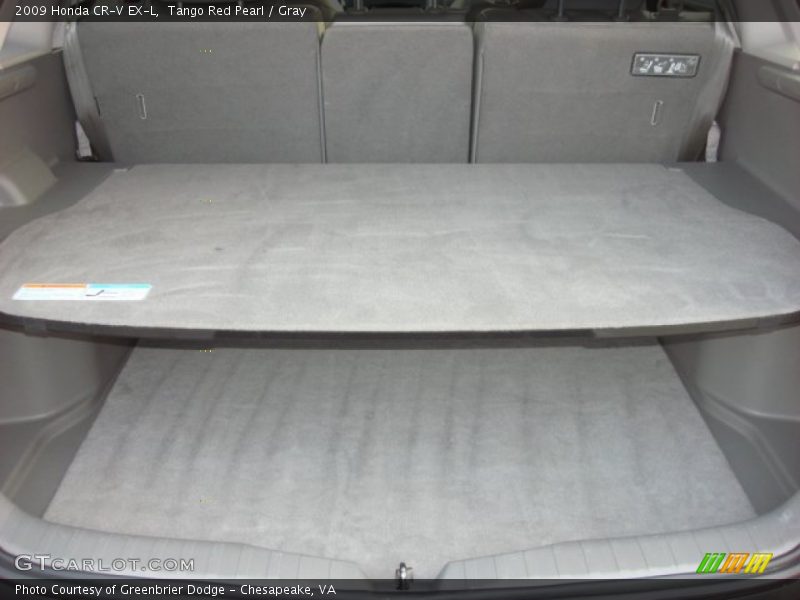 Tango Red Pearl / Gray 2009 Honda CR-V EX-L