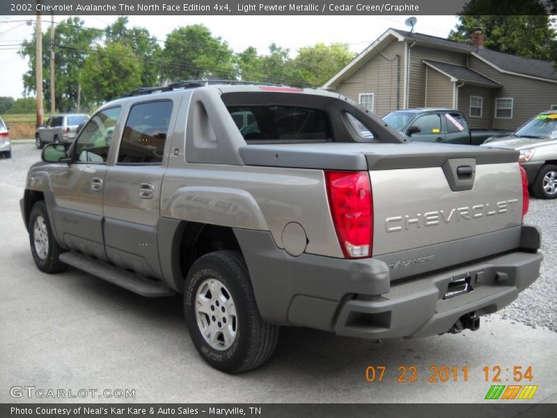 Light Pewter Metallic / Cedar Green/Graphite 2002 Chevrolet Avalanche The North Face Edition 4x4