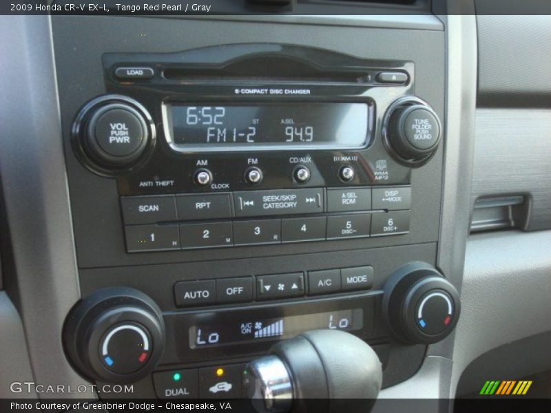 Tango Red Pearl / Gray 2009 Honda CR-V EX-L